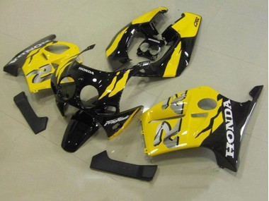 Gelb Schwarz Honda CBR 250 RR MC19 1988-1989 Verkleidungen