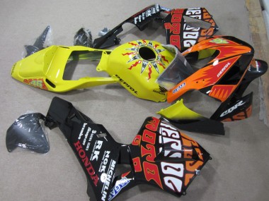 Gelb Schwarz Repsol 46 Honda CBR 600 RR 03-04 Verkleidungen