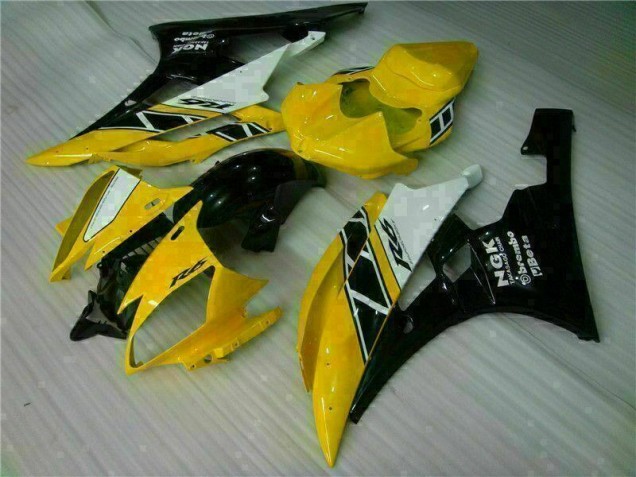 Gelb Schwarz Yamaha R6 06-07 Verkleidungen