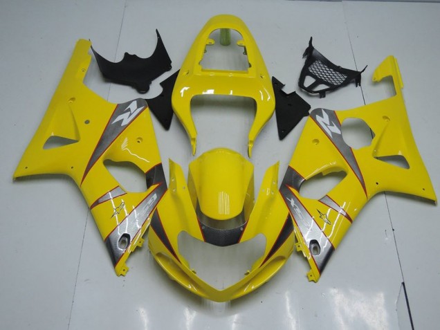 Gelb Und Grau Suzuki GSXR 1000 K1 00-02 Verkleidungen Gelb Und Grau Suzuki GSXR 1000 K1 00-02 Verkleidungen