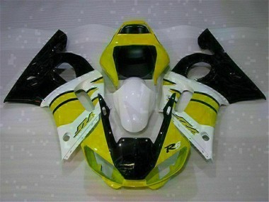 Gelb Weiß Yamaha R6 98-02 Verkleidungen