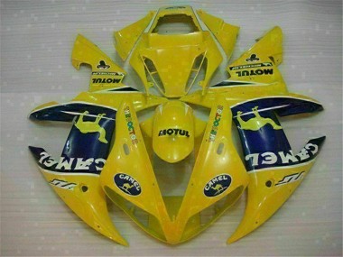 Gelb Yamaha R1 02-03 Verkleidungen