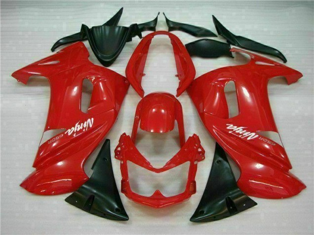 Glänzend Rot Kawasaki EX650 06-08 Verkleidungen