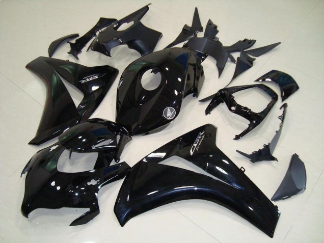 Glänzend Schwarz Chrom Aufkleber Honda CBR 1000 RR 08-11 Verkleidungen