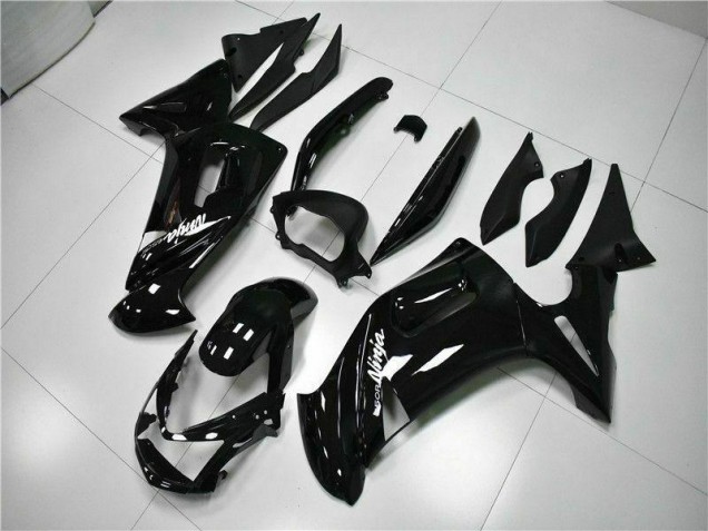 Glänzend Schwarz Kawasaki EX650 06-08 Verkleidungen
