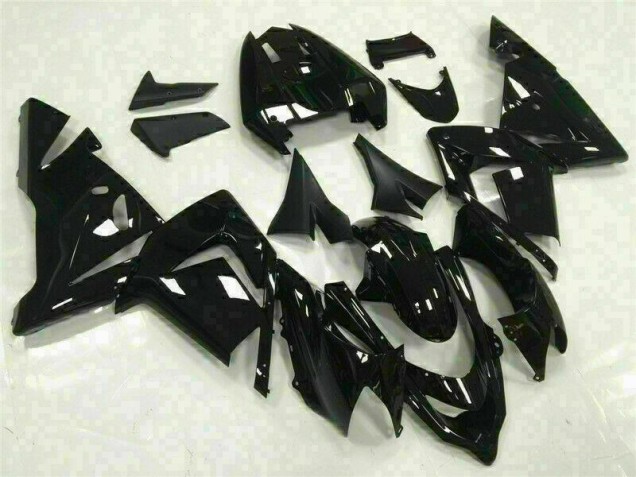 Glänzend Schwarz Kawasaki ZX10R 03-05 Verkleidungen