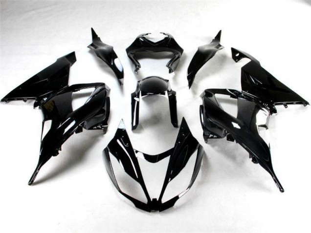 Glänzend Schwarz Kawasaki ZX6R 13-18 Verkleidungen Glänzend Schwarz Kawasaki ZX6R 13-18 Verkleidungen