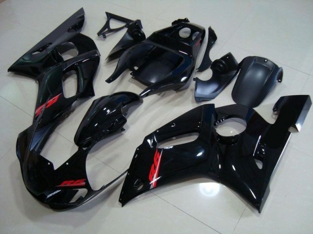 Glänzend Schwarz Rote Aufkleber Yamaha R6 98-02 Verkleidungen Glänzend Schwarz Rote Aufkleber Yamaha R6 98-02 Verkleidungen
