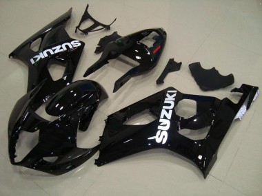Glänzend Schwarz Suzuki GSXR 1000 K3 03-04 Verkleidungen Komplett Sets