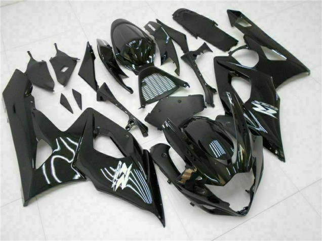 Glänzend Schwarz Suzuki GSXR 1000 K5 05-06 Verkleidung Glänzend Schwarz Suzuki GSXR 1000 K5 05-06 Verkleidung