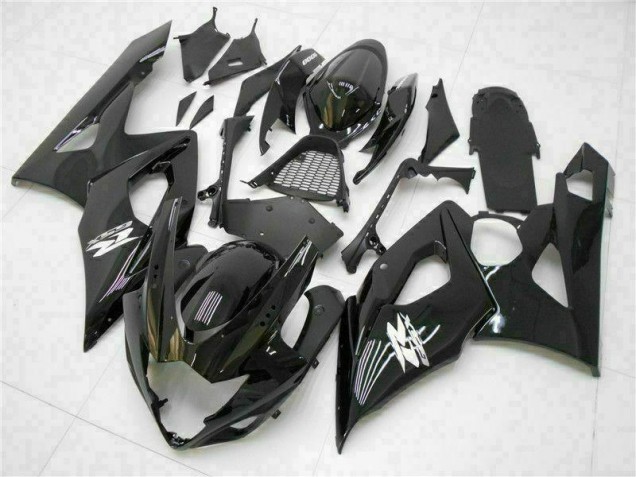 Glänzend Schwarz Suzuki GSXR 1000 K5 05-06 Verkleidung Glänzend Schwarz Suzuki GSXR 1000 K5 05-06 Verkleidung