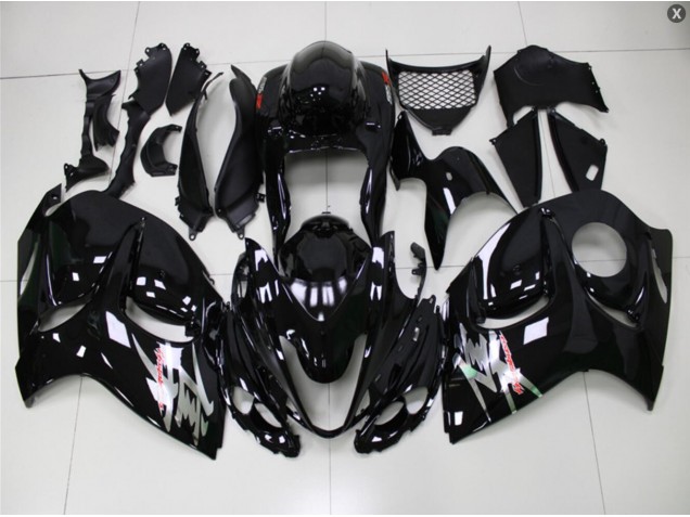 Glänzend Schwarz Suzuki GSXR 1300 Hayabusa 08-19 Verkleidungen