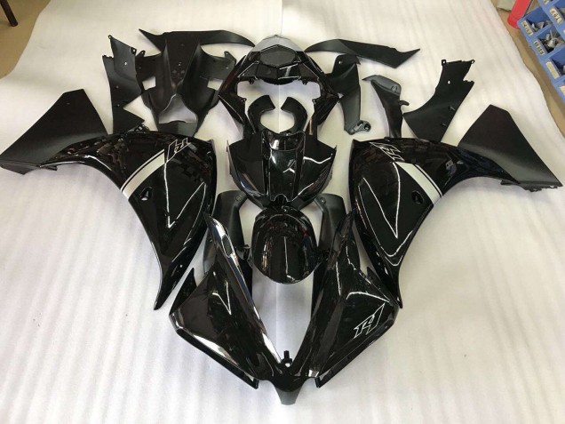 Glänzend Schwarz Yamaha R1 12-14 Verkleidungen