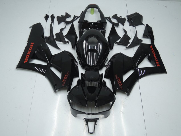 Glänzend Schwarz mit rotem Aufkleber Honda CBR 600 RR 13-21 Verkleidungen Glänzend Schwarz mit rotem Aufkleber Honda CBR 600 RR 13-21 Verkleidungen
