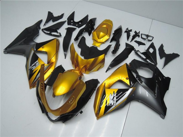 Gold Schwarz Suzuki GSXR 1000 K9 09-16 Verkleidungen