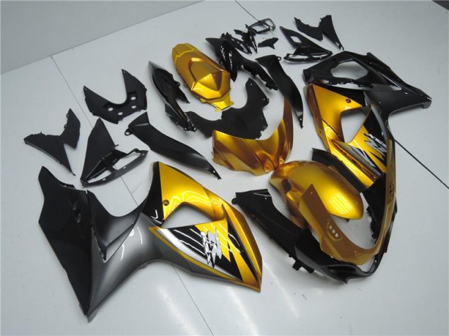 Gold Schwarz Suzuki GSXR 1000 K9 09-16 Verkleidungen