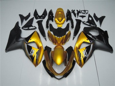 Gold Schwarz Suzuki GSXR 1000 K9 09-16 Verkleidungen