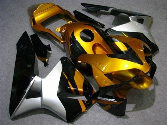 Gold Silber Schwarz Honda CBR 600 RR 03-04 Verkleidungen Gold Silber Schwarz Honda CBR 600 RR 03-04 Verkleidungen