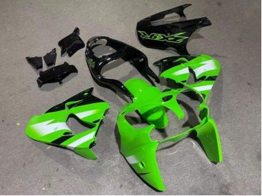 Grün Glänzend Schwarz Kawasaki ZX9R 00-01 Verkleidungen
