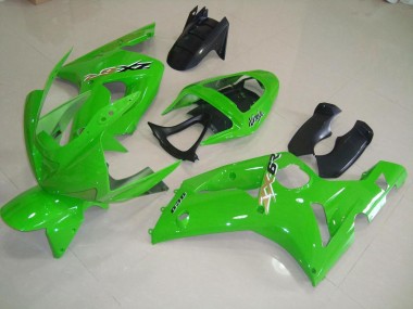 Grün Kawasaki ZX6R 03-04 Verkleidungen