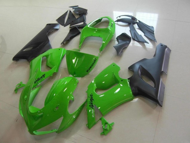 Grün Kawasaki ZX6R 05-06 Verkleidungen Komplett Sets