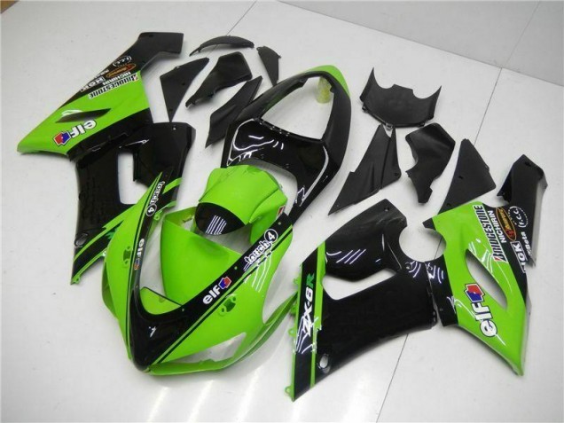Grün Kawasaki ZX6R 05-06 Verkleidungen