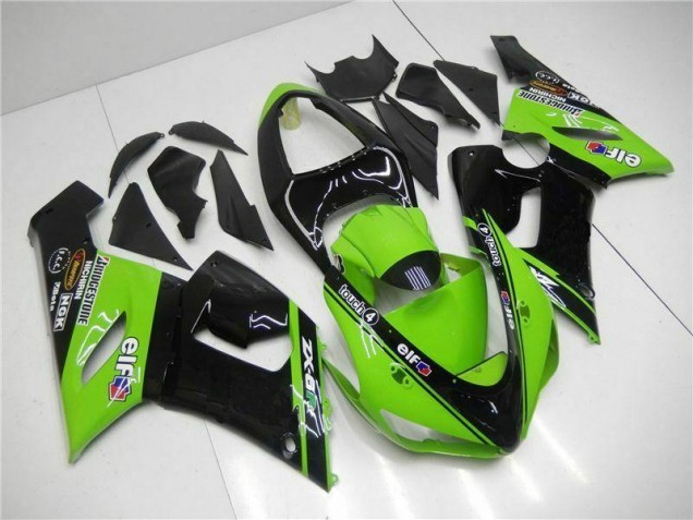 Grün Kawasaki ZX6R 05-06 Verkleidungen