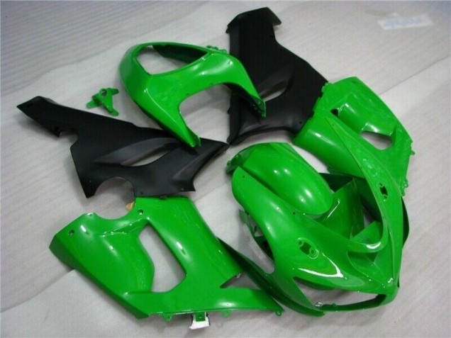 Grün Matt schwarz Kawasaki ZX6R 05-06 Verkleidungen Grün Matt schwarz Kawasaki ZX6R 05-06 Verkleidungen