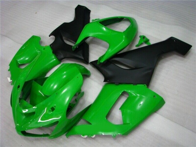 Grün Matt schwarz Kawasaki ZX6R 05-06 Verkleidungen Grün Matt schwarz Kawasaki ZX6R 05-06 Verkleidungen