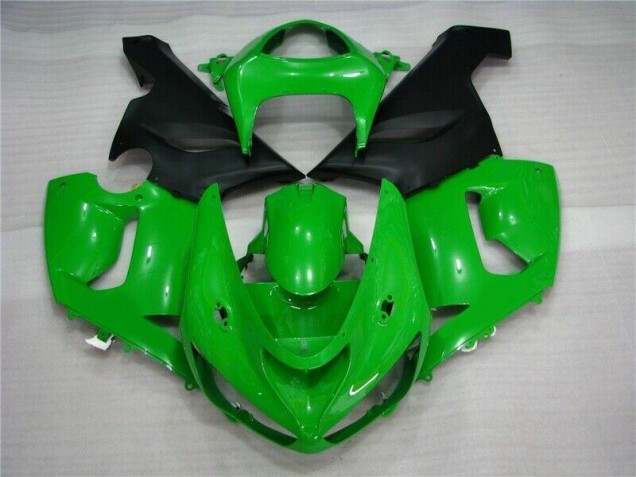 Grün Matt schwarz Kawasaki ZX6R 05-06 Verkleidungen Grün Matt schwarz Kawasaki ZX6R 05-06 Verkleidungen