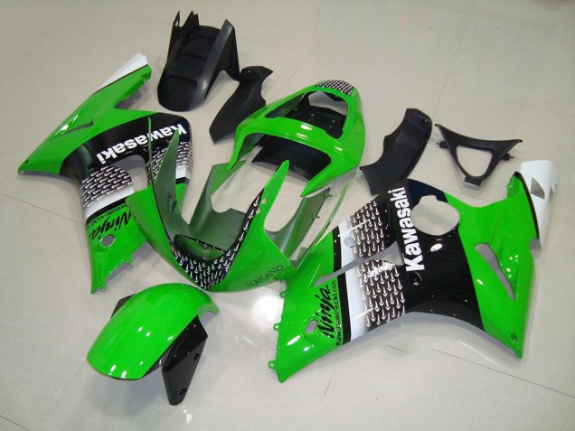 Grün Nakano Kawasaki ZX6R 03-04 Verkleidungen