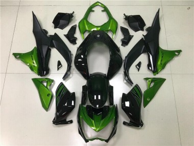 Grün Schwarz Kawasaki Z800 13-16 Verkleidung