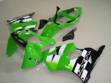 Grün Schwarz Kawasaki ZX6R 00-02 Verkleidung & Plastik