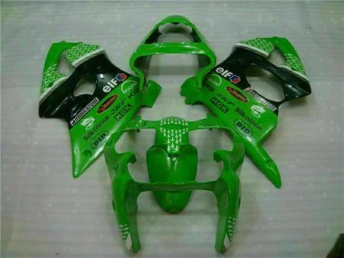 Grün Schwarz Kawasaki ZX6R 00-02 Verkleidungen & Plastik