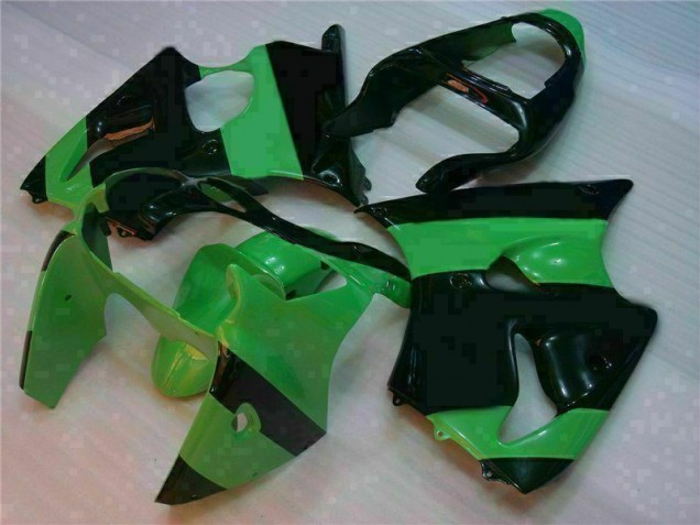 Grün Schwarz Kawasaki ZX6R 00-02 VollVerkleidungen & Plastik