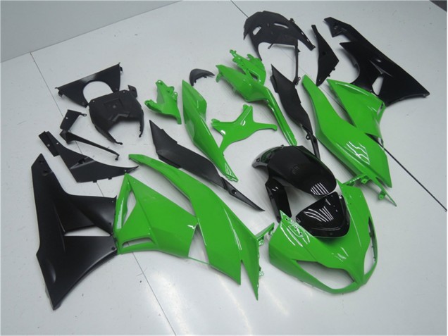 Grün Schwarz Kawasaki ZX6R 09-12 Vollverkleidung Grün Schwarz Kawasaki ZX6R 09-12 Vollverkleidung