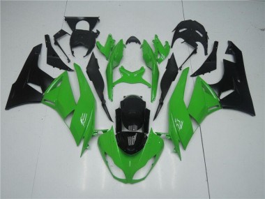Grün Schwarz Kawasaki ZX6R 09-12 Vollverkleidung