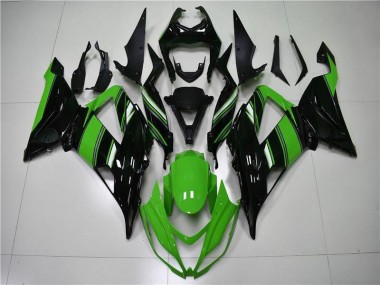 Grün Schwarz Kawasaki ZX6R 13-18 Verkleidung