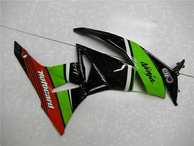 Grün Schwarz Rot Kawasaki ZX6R 09-12 Verkleidungen