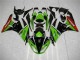 Grün Schwarz Rot Kawasaki ZX6R 09-12 Verkleidungen