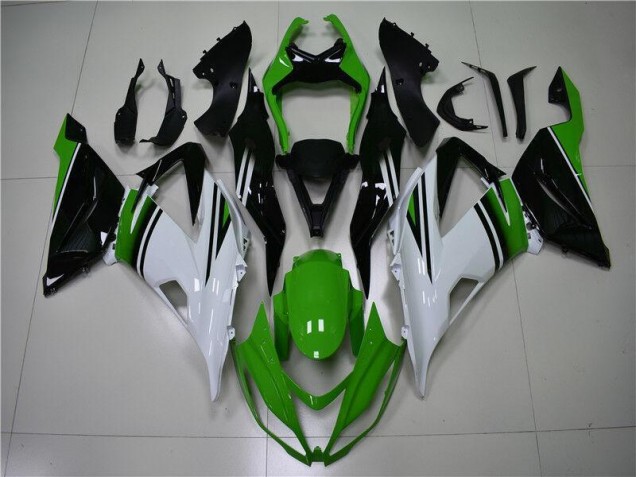 Grün Weiß Schwarz Kawasaki ZX6R 13-18 Verkleidungen Grün Weiß Schwarz Kawasaki ZX6R 13-18 Verkleidungen