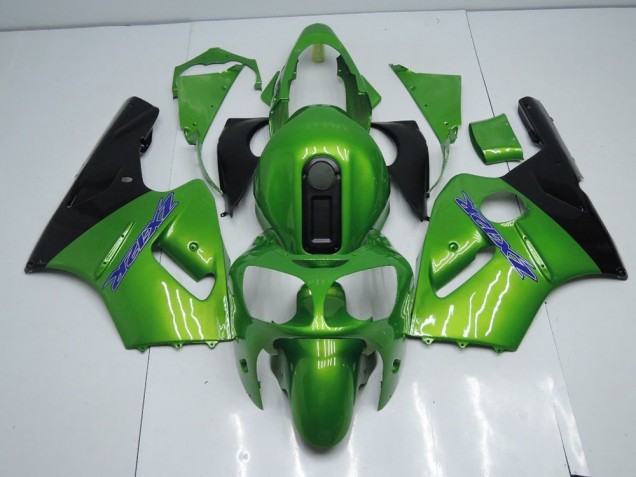 Grün und Schwarz Kawasaki ZX12R 00-01 Verkleidungen