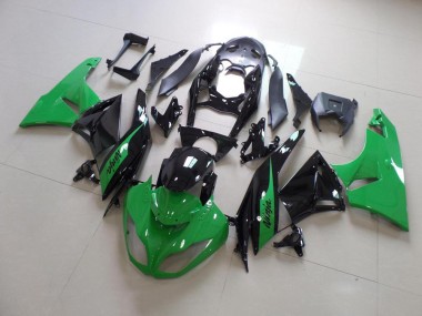 Grün und Schwarz Kawasaki ZX6R 09-12 Verkleidungen