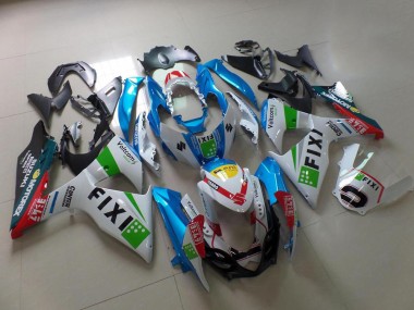 Hell blau Fixi Suzuki GSXR 1000 K9 09-16 Verkleidungen