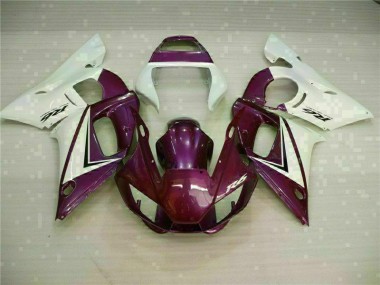 Lila Weiß Yamaha R6 98-02 Verkleidungen