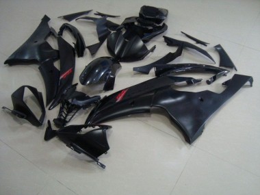 Matt Schwarz Glänzendes Schwarz Yamaha R6 08-16 Verkleidungen