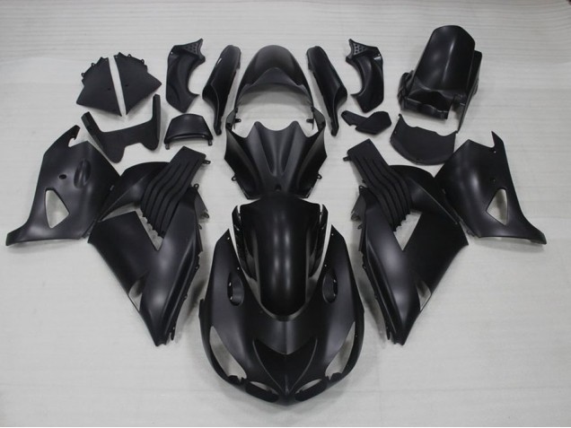 Matt Schwarz Kawasaki ZX14R ZZR 1400 06-11 Verkleidung Matt Schwarz Kawasaki ZX14R ZZR 1400 06-11 Verkleidung