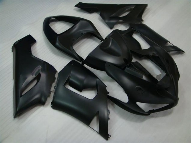 Matt Schwarz Kawasaki ZX6R 05-06 Verkleidungen