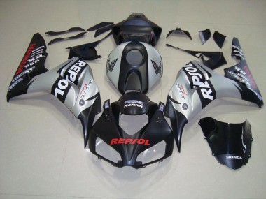 Matt Schwarz Silber Repsol Honda CBR 1000 RR 06-07 Verkleidung