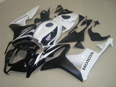 Matt Schwarz Weiß Honda CBR 600 RR 07-08 Verkleidungen